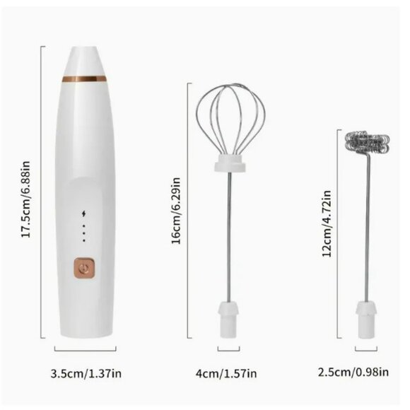 Milk Frother Handheld - Black - NWT - Picture 3 of 4